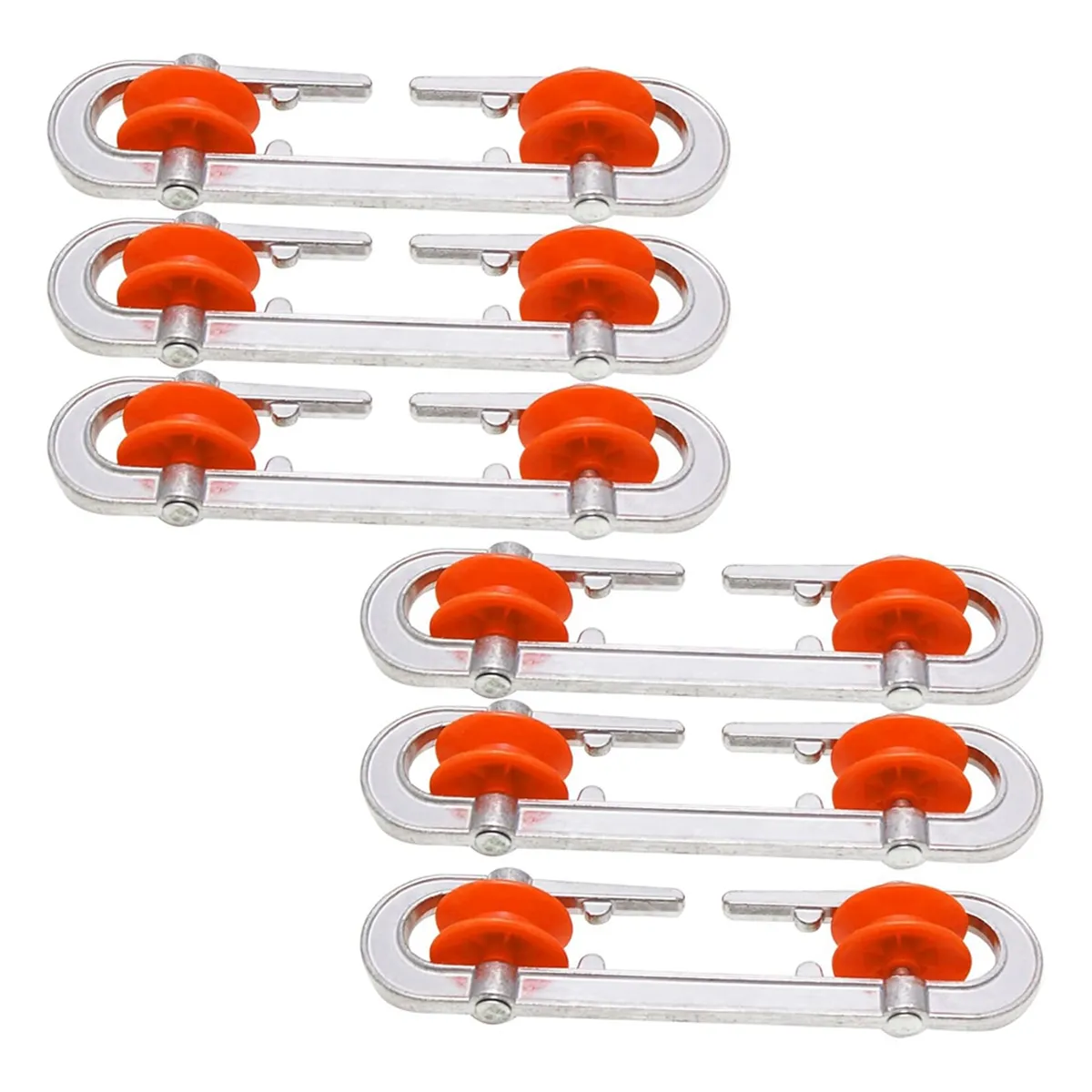 6 Pcs Clothesline Spreader, Outdoor Clothes Line Separator Pulley
