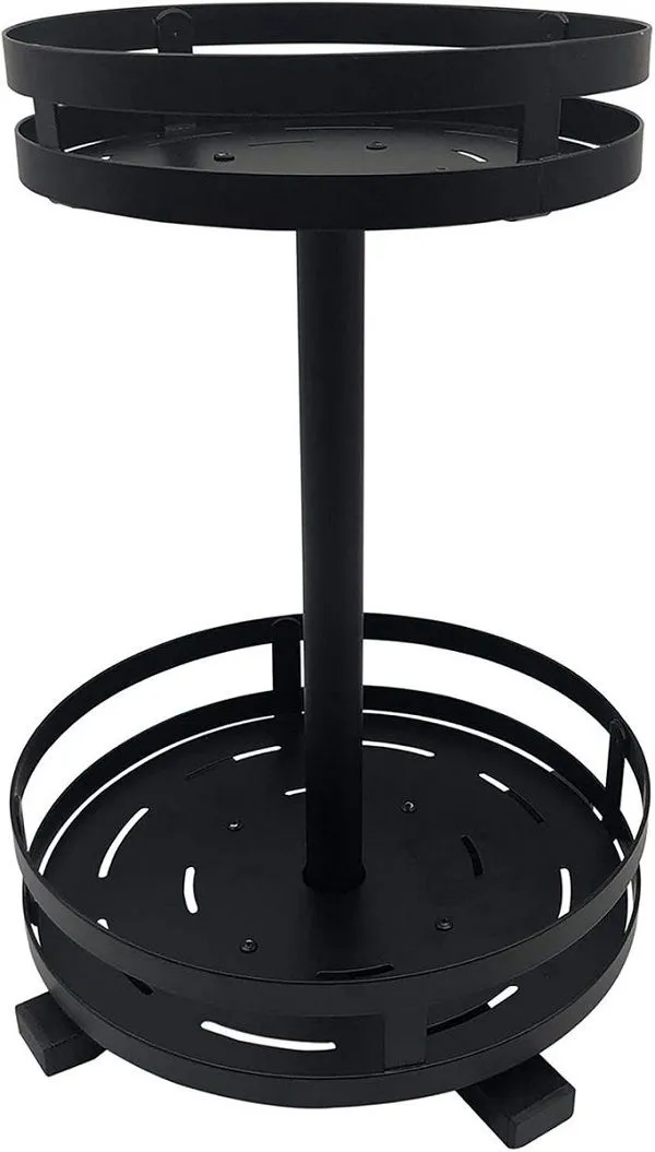 2 Tier Countertop Spice Rack 360 Degree Rotatable Kitchen Storage Shelf