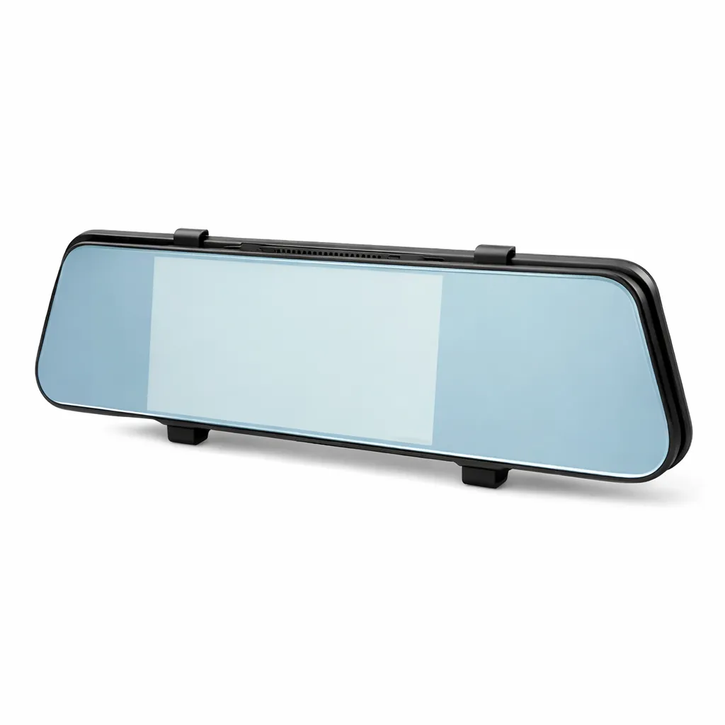 LED DVR Mirror Rearview Dual Channel Recorder