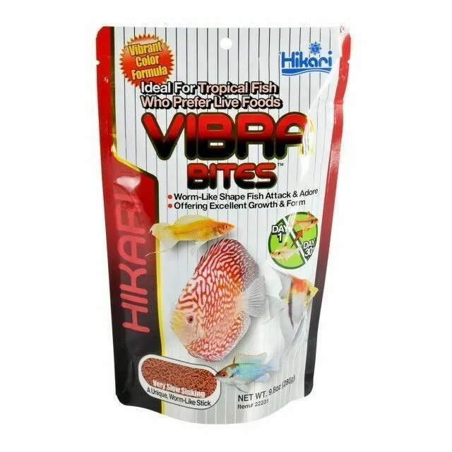 Hikari Vibra Bites Bloodworm Shaped Pellets 280g