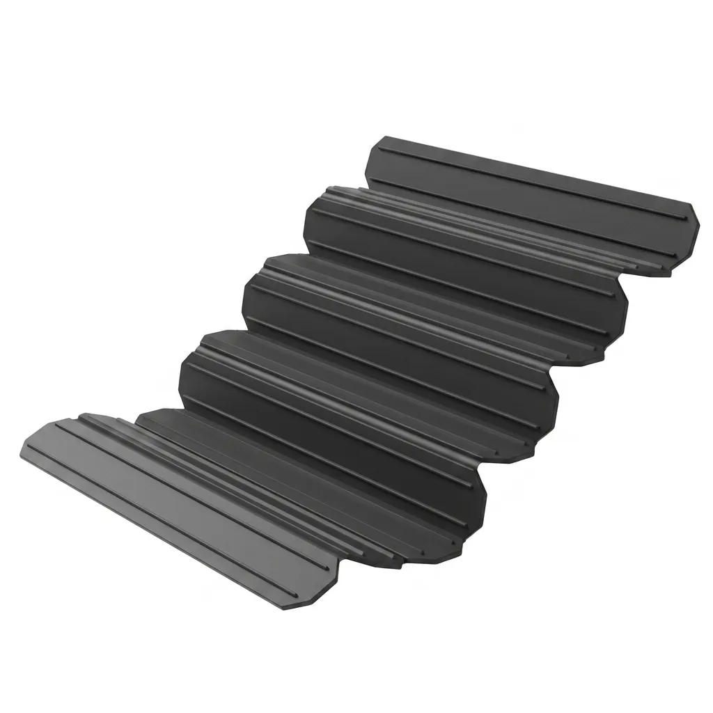 Six-Fold Silicone Sink Drain Mat - Black