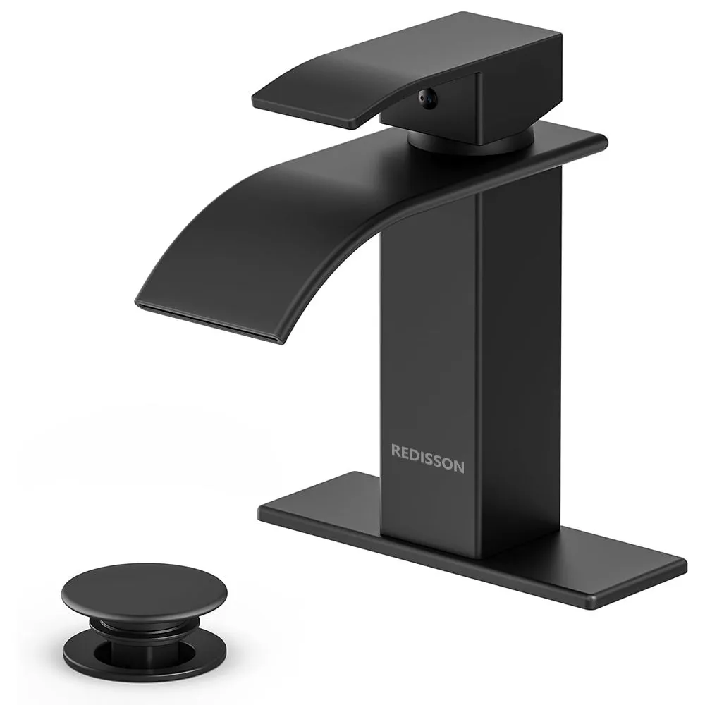 Redisson-Bathroom Faucets, Modern Sink Faucet& Basin Mixer Tap - Black