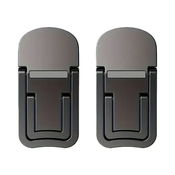 2-Pack Adhesive Laptop Feet - Foldable Tilt Stands for Better Typing Angle
