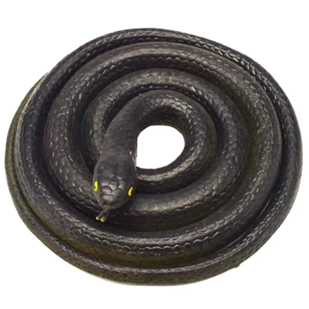Toy Giant Rubber Simulation Snake Jumbo (140cm) - Black