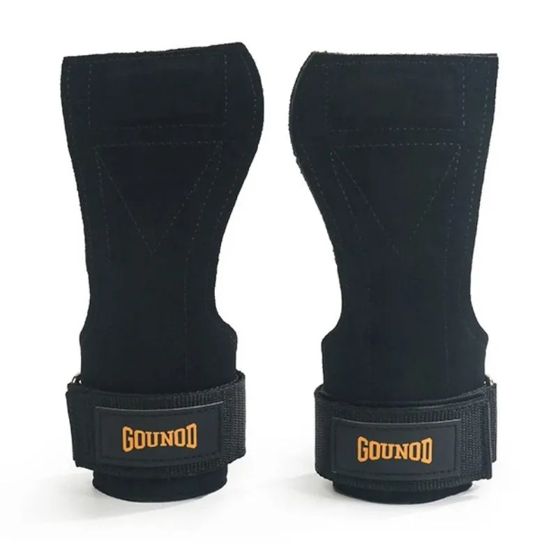 Weightlifting Strap - Leather Weightlifting Strap - Black
