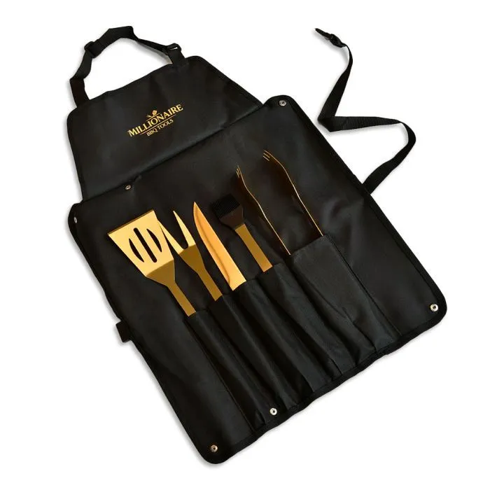 Braai Set - Millionaire Barbeque Tools & Apron
