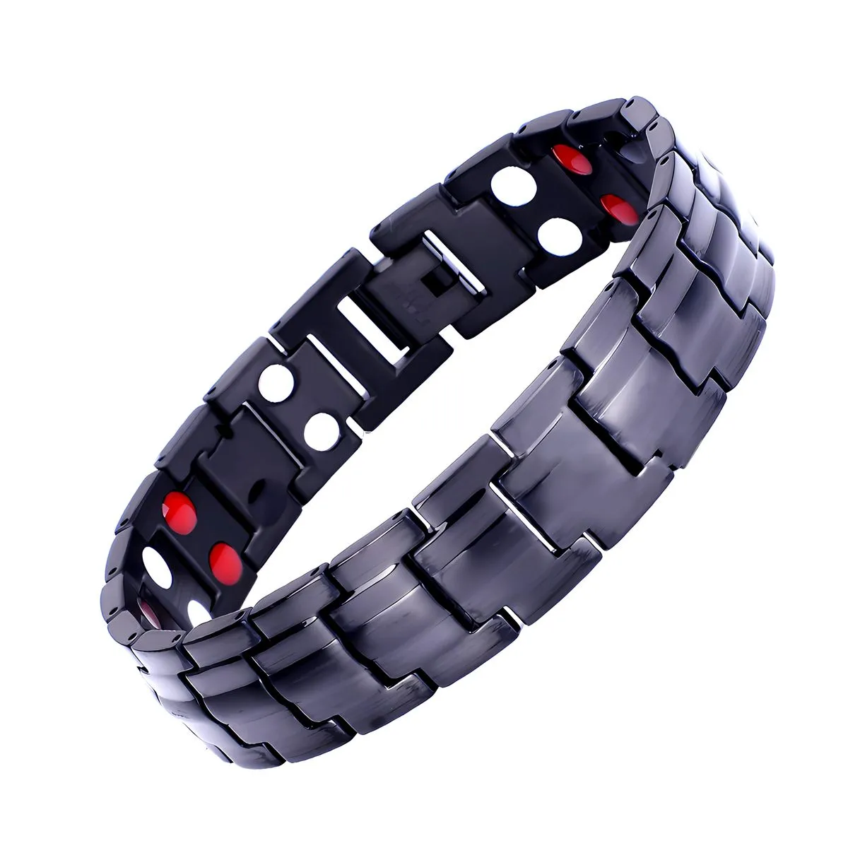 Magnetic Bracelets for Men Titanium Steel Magnet Bracelet - Black