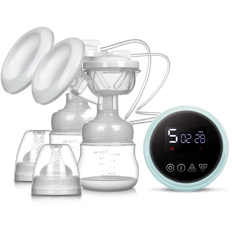 Portable Automatic Double Breast Pump RH388 - Blue