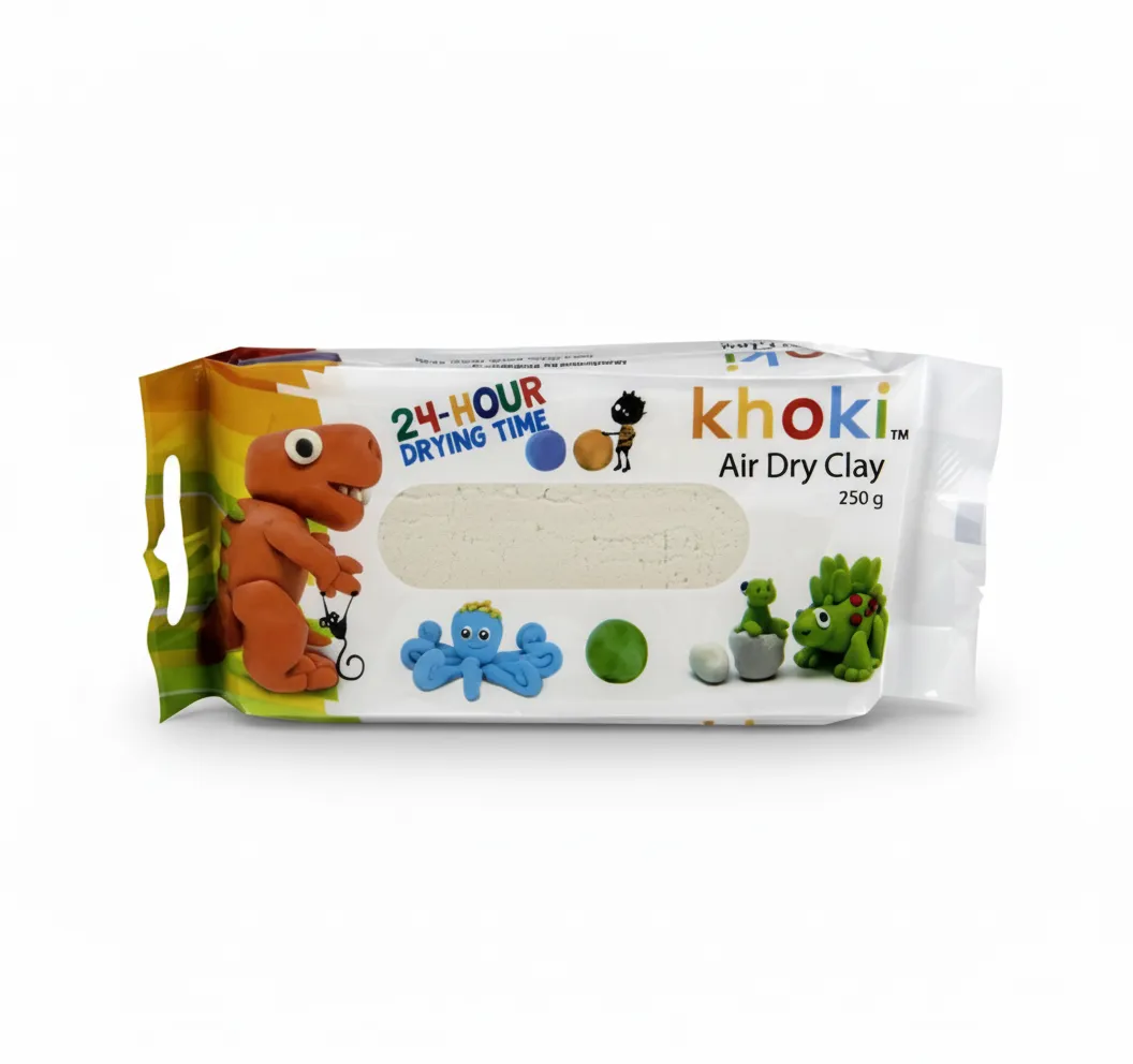 Khoki 250g White Air Dry Clay for Sculpting and Crafts - 2 Pack