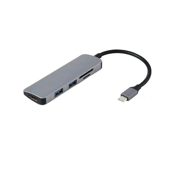 Multi-function 5 in 1 USB-C Docking Station Adapter