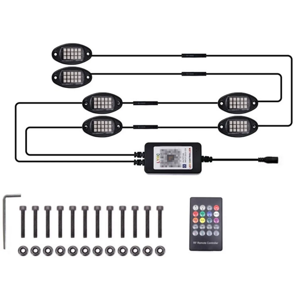 Lights Chassis Light APP+ RF Dual Control Off-Road Vehicle Atmosphere Light