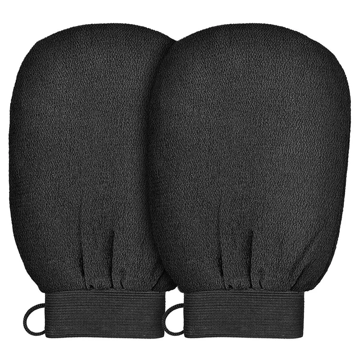 2 Pack Deep Exfoliation Body Glove - Black