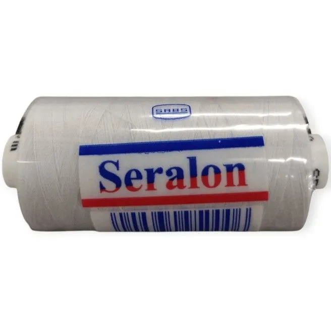 Seralon Spun Polyester Sewing Thread (5 x 1000m Reel) - 2000 - White