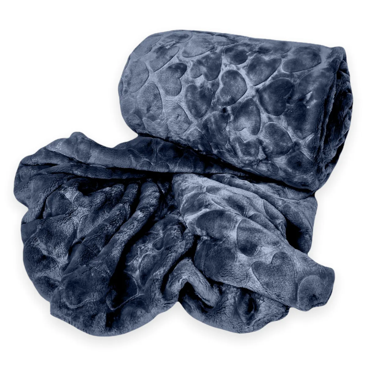 Rainbow - Fleece Blanket 210x180cm - Warm Winter Throw - Ash