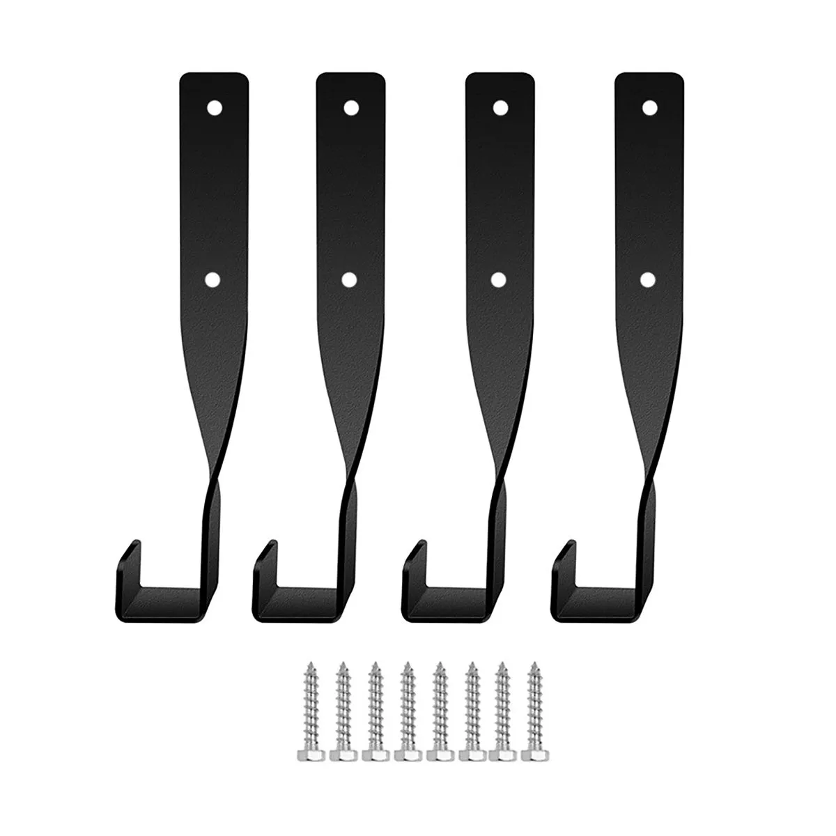 4Piece Chainsaw Wall Mount Storage Rack Hooks Wall Mount Holder for Garage