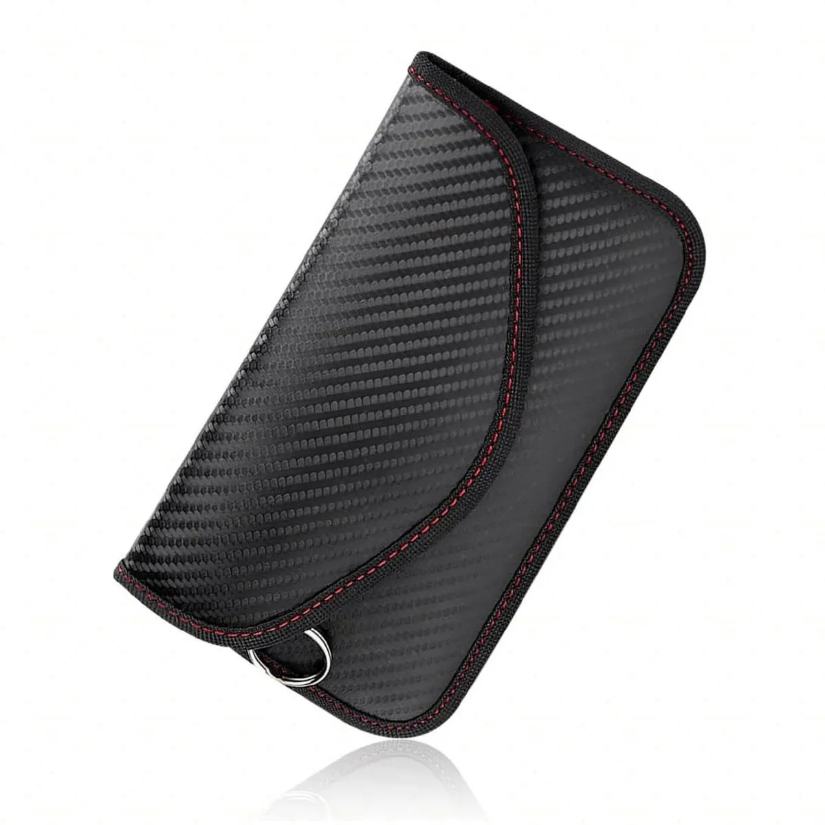Faraday Pouch for Keys, Carbon Fiber Signal Blocking Pouch Keychain Holder