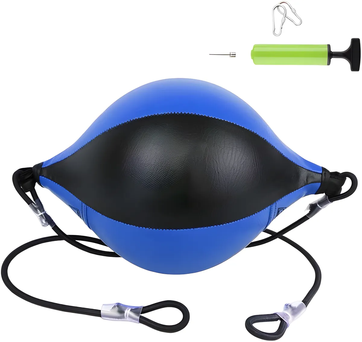 Speed Ball Boxing Ball Adjustable Dual Strap for Training Boxing Speed Ball - Blue, Black