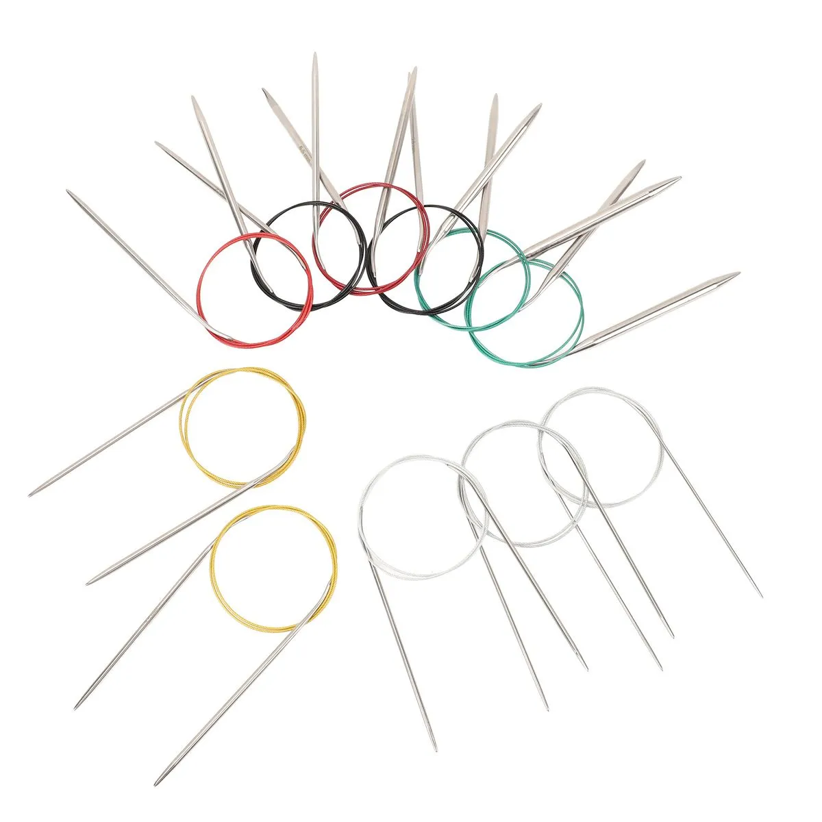 Knitting Needles Set 2-8mm Stainless Steel