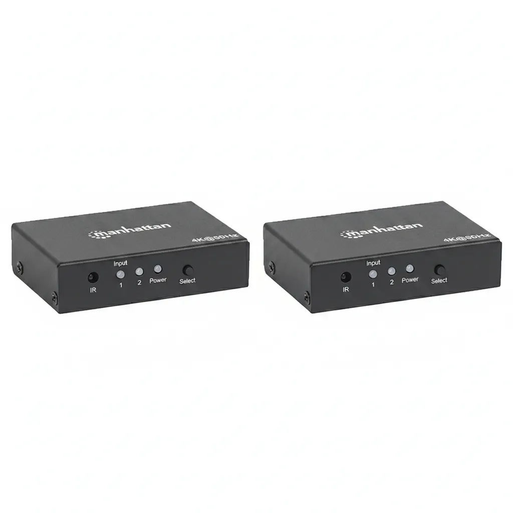 Manhattan 4K HDMI Switch 2-Port with Automatic Switching - 2 Pack