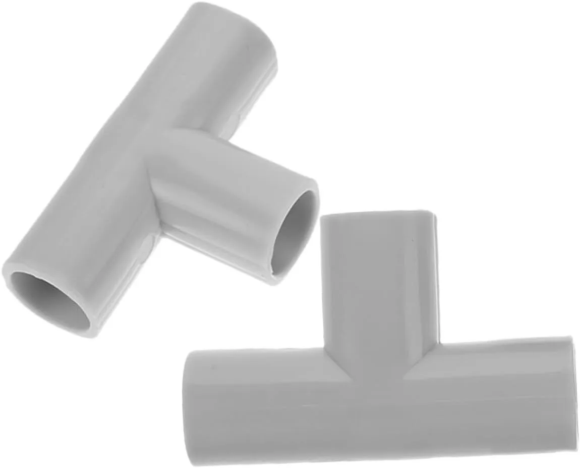 2pcs Playpen Connector Parts Tee Pipe Fittings for Fence Installation