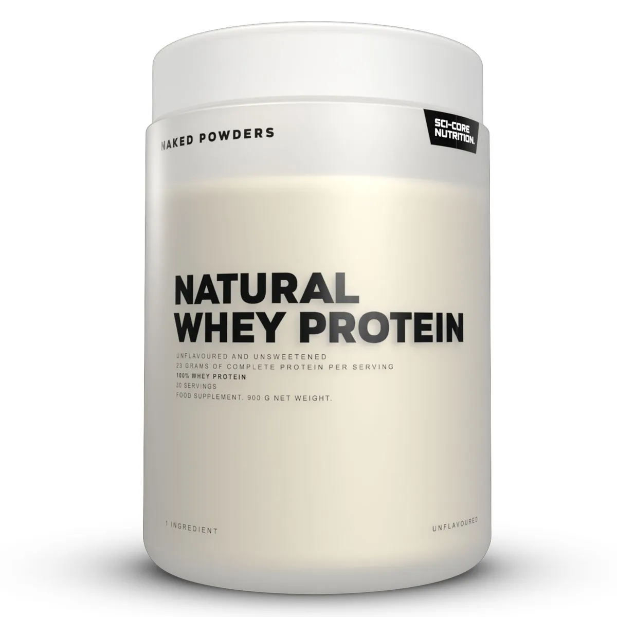 Natural Whey Protein - 900g - Unflavoured - Naked Powders