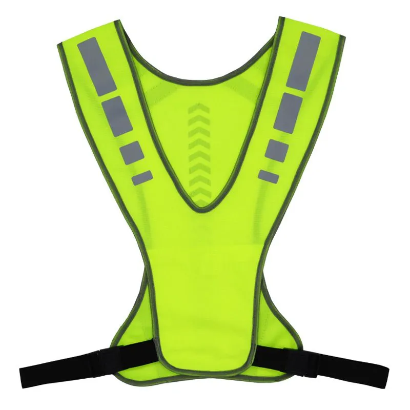 High Visibility Green Reflective Safety Vest for Outdoor Activities