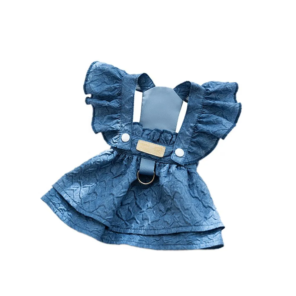 Dog Polyester Clothes Cute Pet Dress for Small Dogs - 1 Piece
