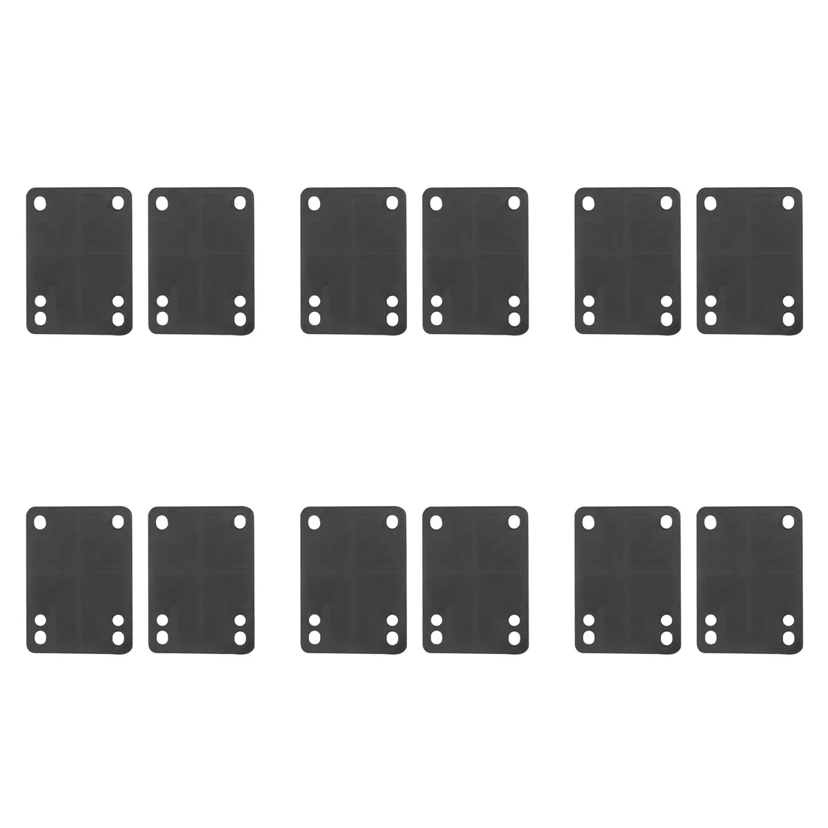 Rubber Skateboard Riser Pad 1/8 3mm Pack of 12