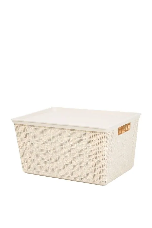 Bubble Storage Utility Basket With Lid