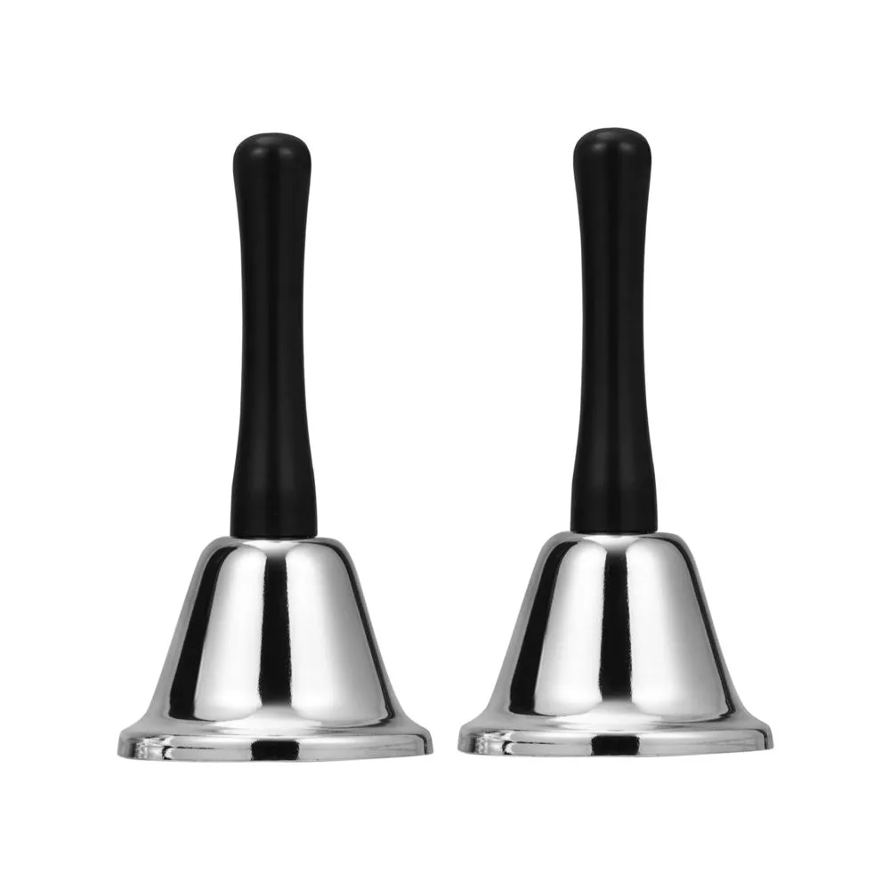 Stainless Steel Classic Table To Restaurant Service Bell - Set of 2