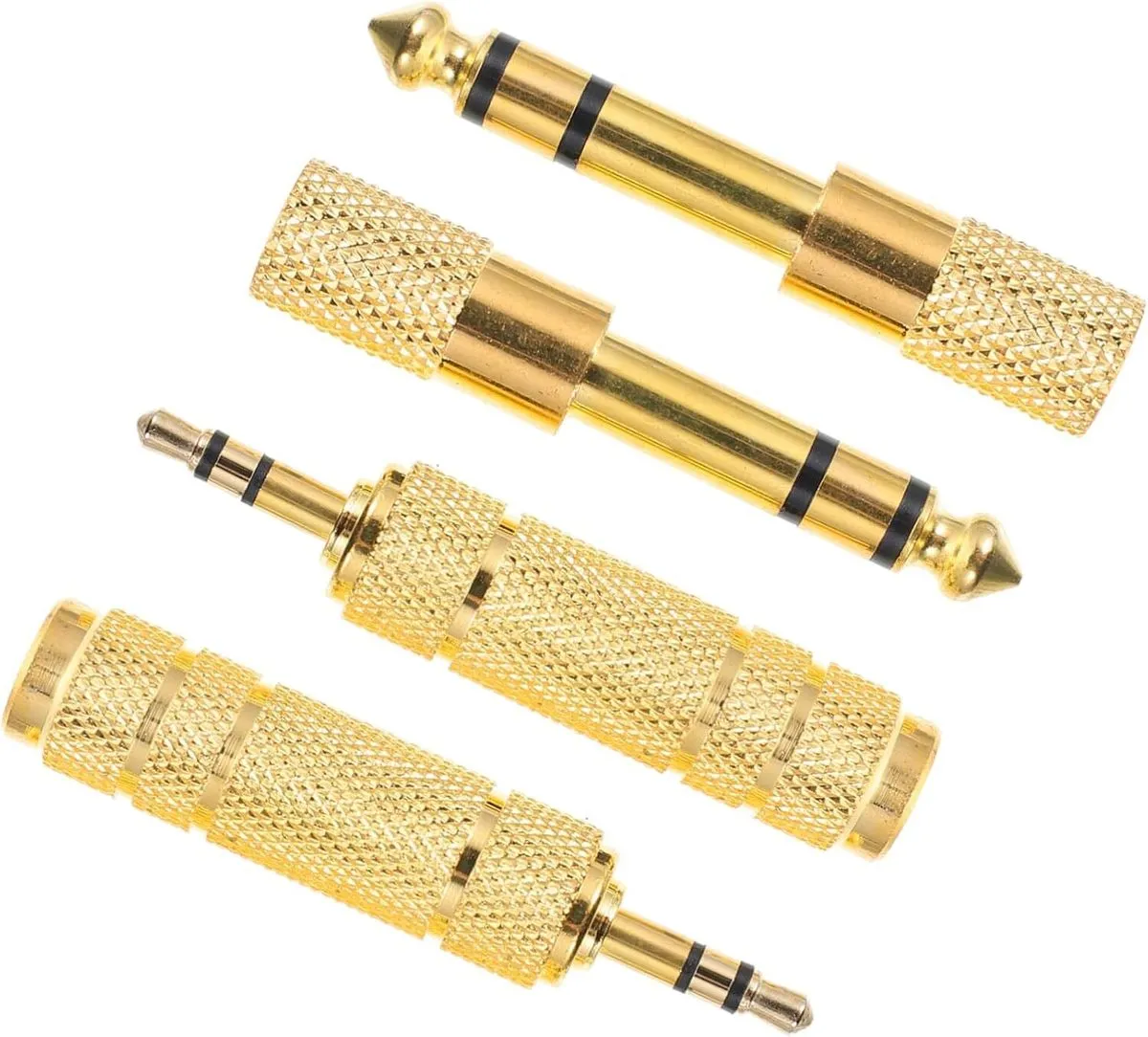 4pcs Audio Adapter Professional Mic and Headphone Converter for Home Audio
