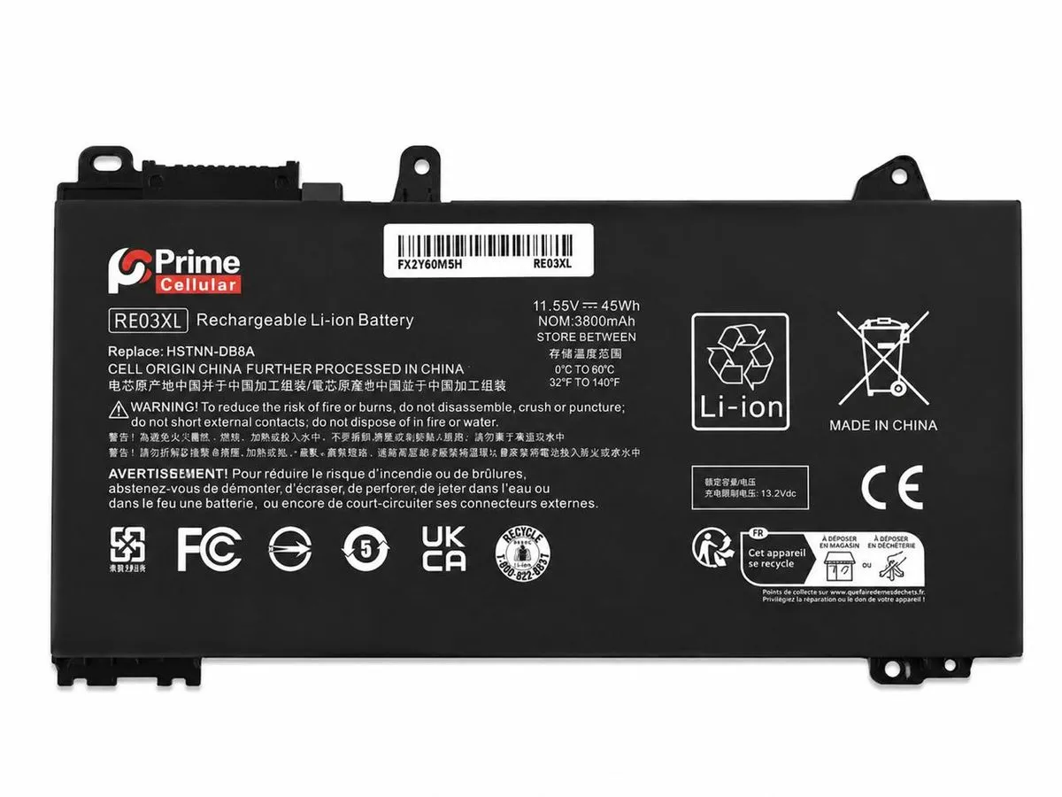 Replacement Laptop Battery with Compatible RE03XL ProBook 430 G6/G7,440 G6