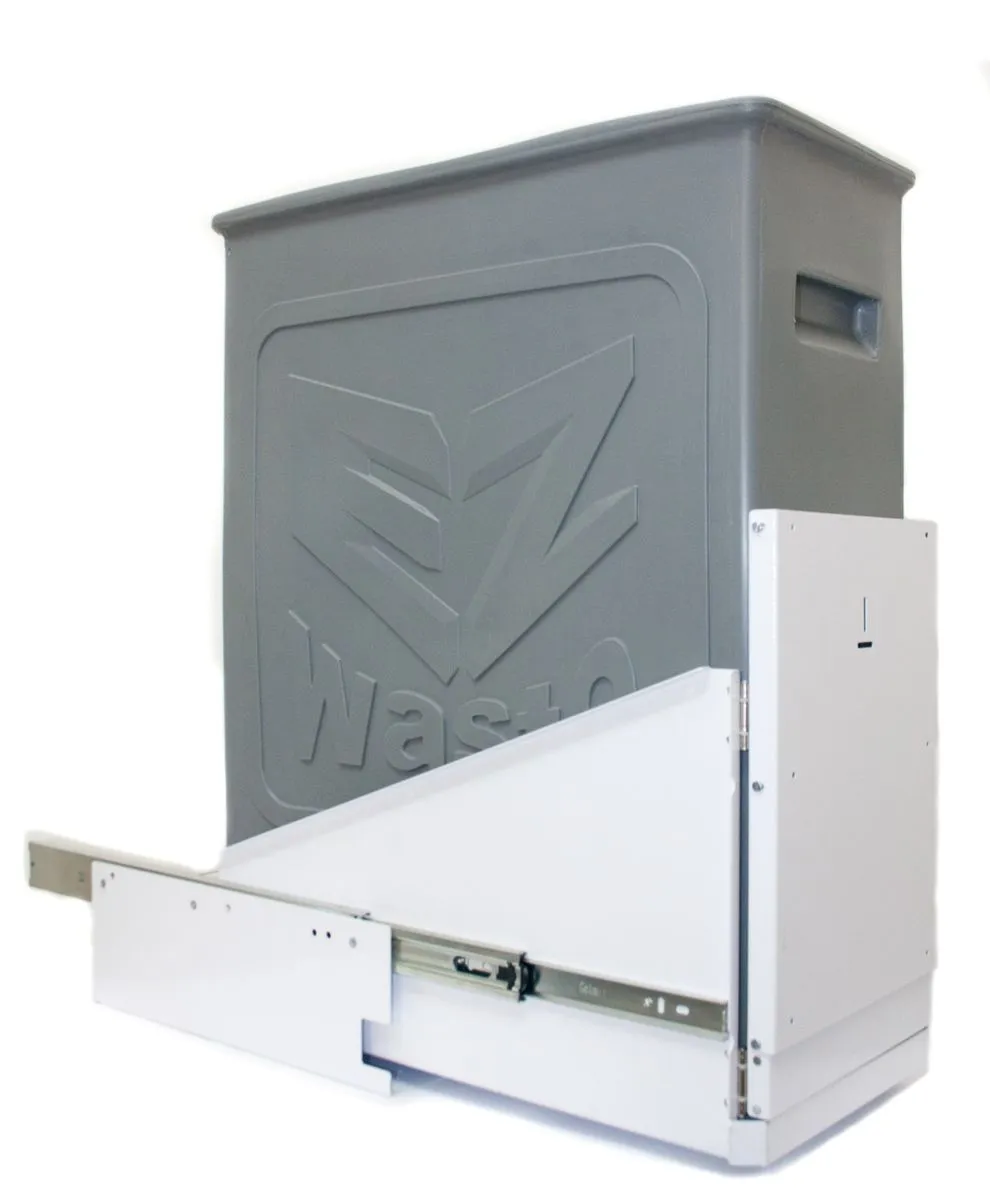 EZSlide Waste Bin - 74 liter & 12 Liter Organic Bins - RH Opening Normal