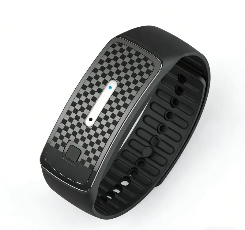 Ultrasonic Mosquito Repellent Bracelet - Black