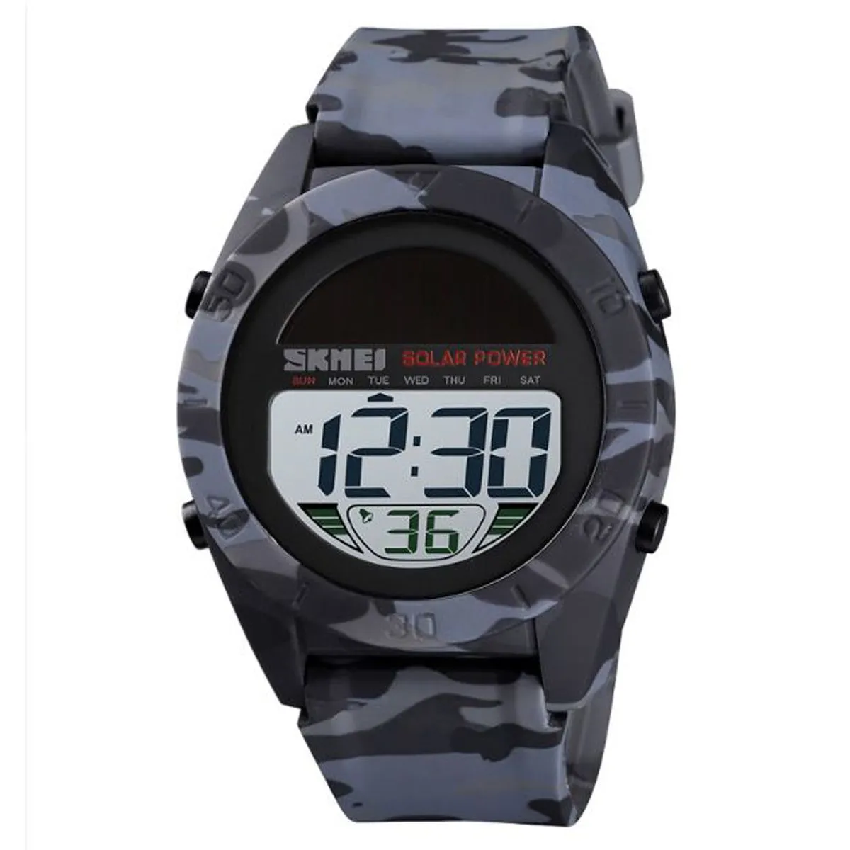 Solar Watches - Waterresistant - 1592 - Grey