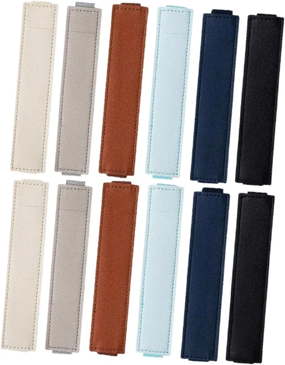 12 Pcs Adjustable Pen Holder Stylish Pen Sleeves for Planner Notebook
