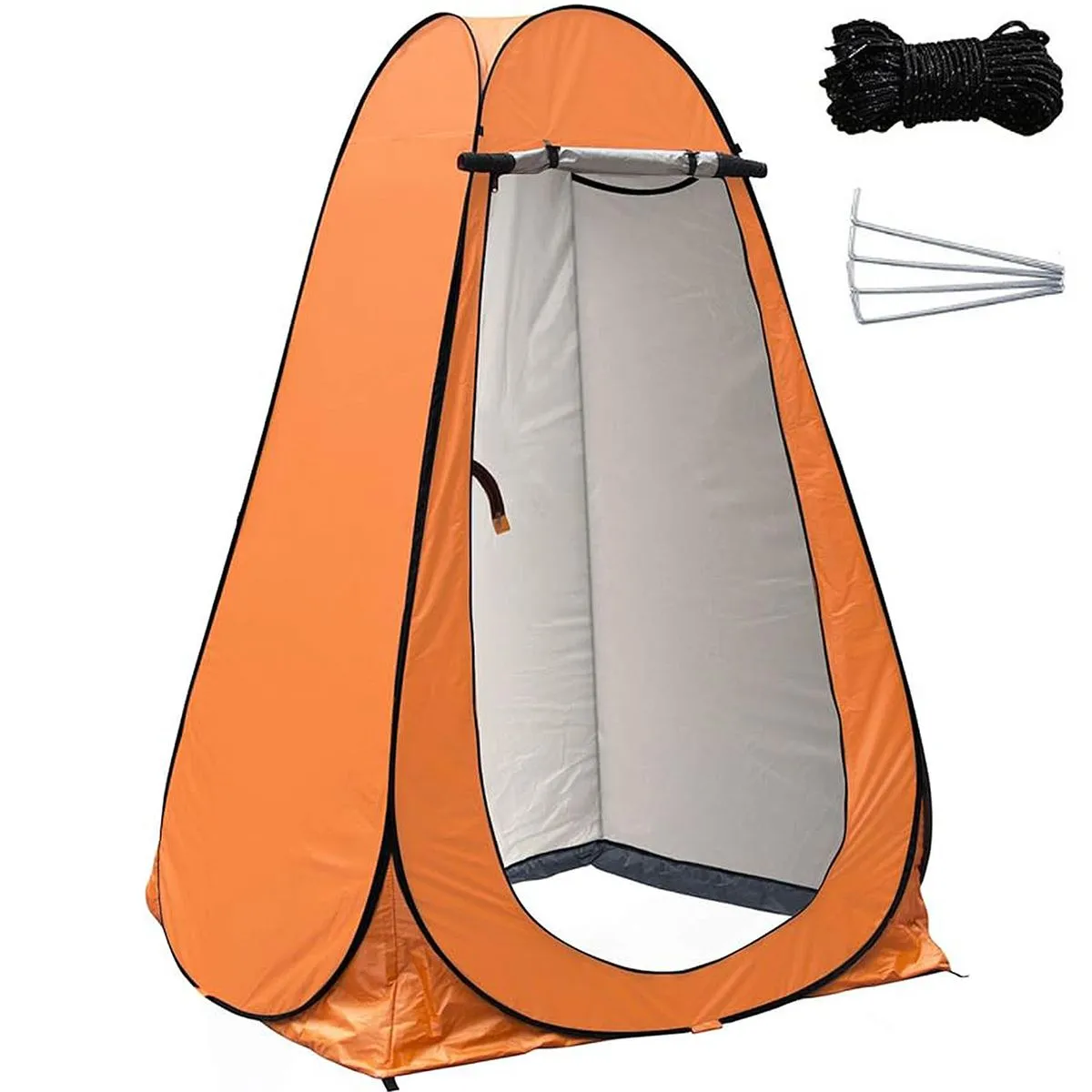 190cmh-Outdoor Camping Automatic Shower Changing Tent Mobile Toilet-Orange