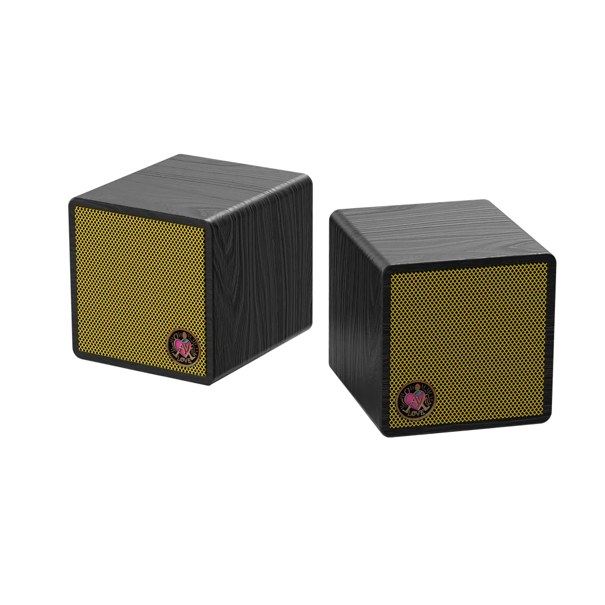 AV Love AVL1S True Wireless Portable Speaker - Value Pack - Black, Gold