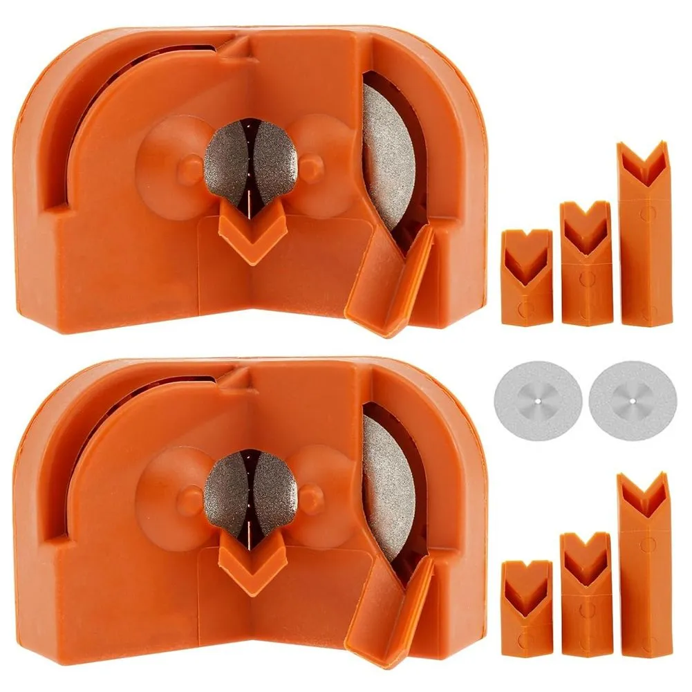 2 Pcs Drill Bit Sharpener Multipurpose Drill Bit Compatible with None