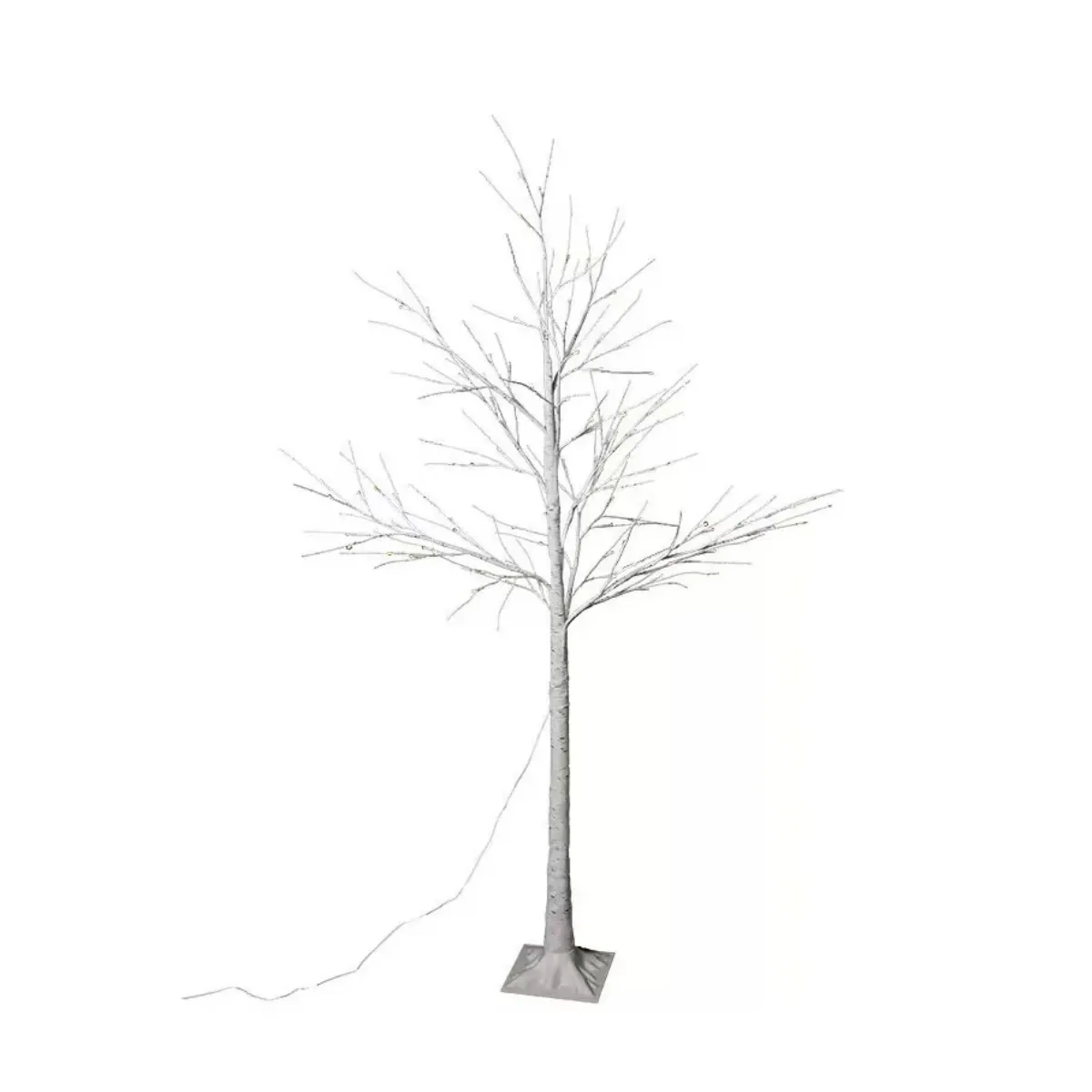 20cm USB White Branch Christmas Tree - 64 LED, 8 Modes & Dimmable