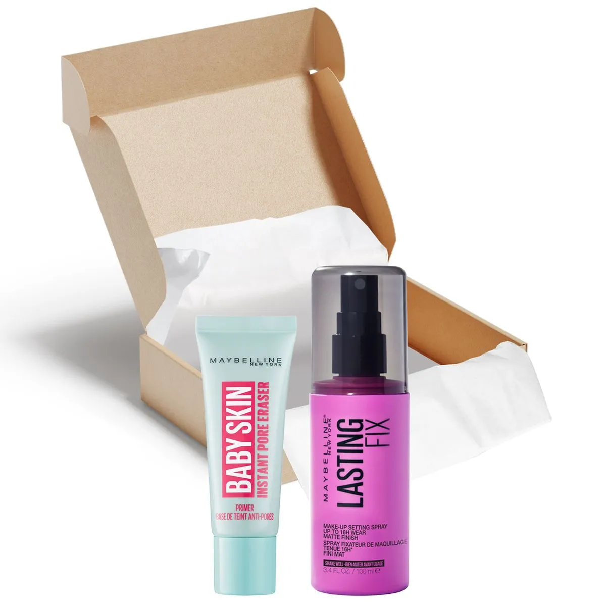 Maybelline Baby Skin Primer & Make-Up Setting Spray 2-piece Bundle Set