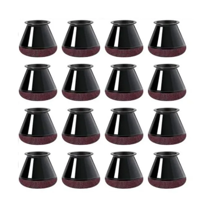 16 Piece Chair Leg Floor Protectors, Fits 14-20mm Round Legs