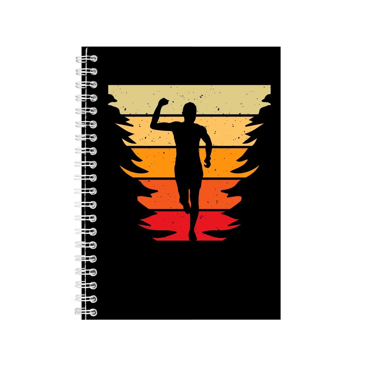 Victory A5 Notebook Spiral and Lined Running Graphic Saying Notepad Gift176