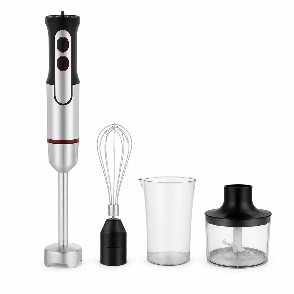 Hand Blender 1500W 4in 1 Stainless Steel with Ice Crushing Blade