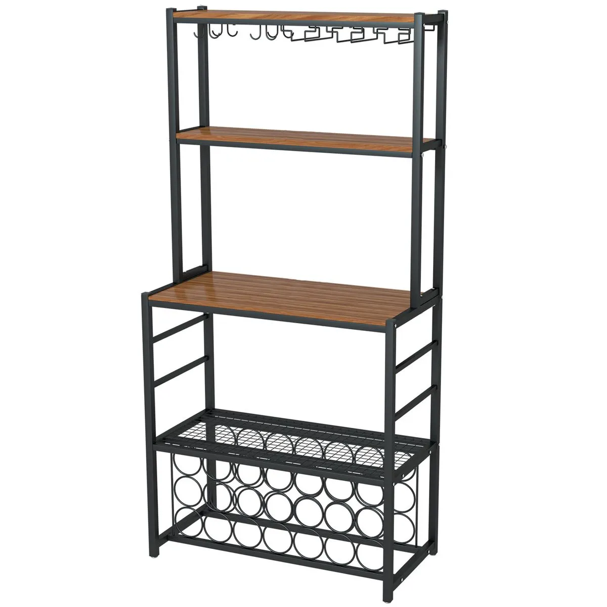 Kitchen Storage Shelf Wine Rack Small Wine Rack With Hook Storage Rack