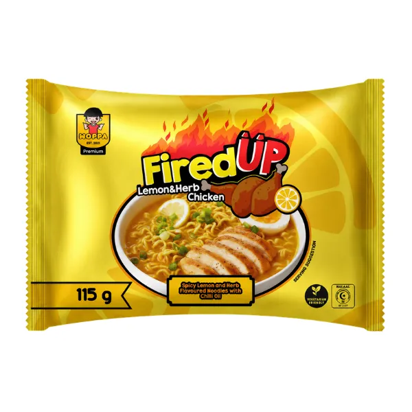 Lemon and Herb Flavoured Ramen Noodles with Garlic Chilli Oil 105g x 32