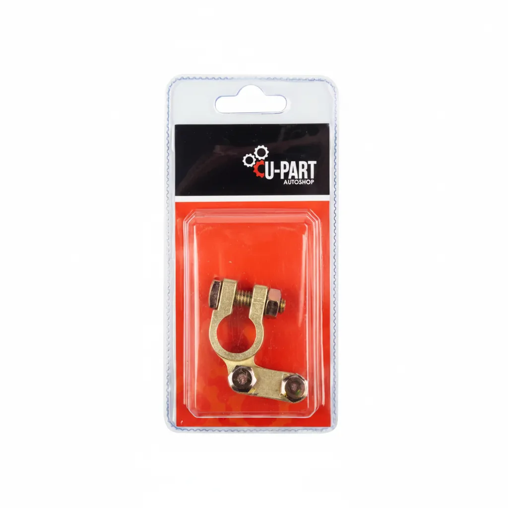 U-Part Battery Terminal Negative Connector with PVC Insulation