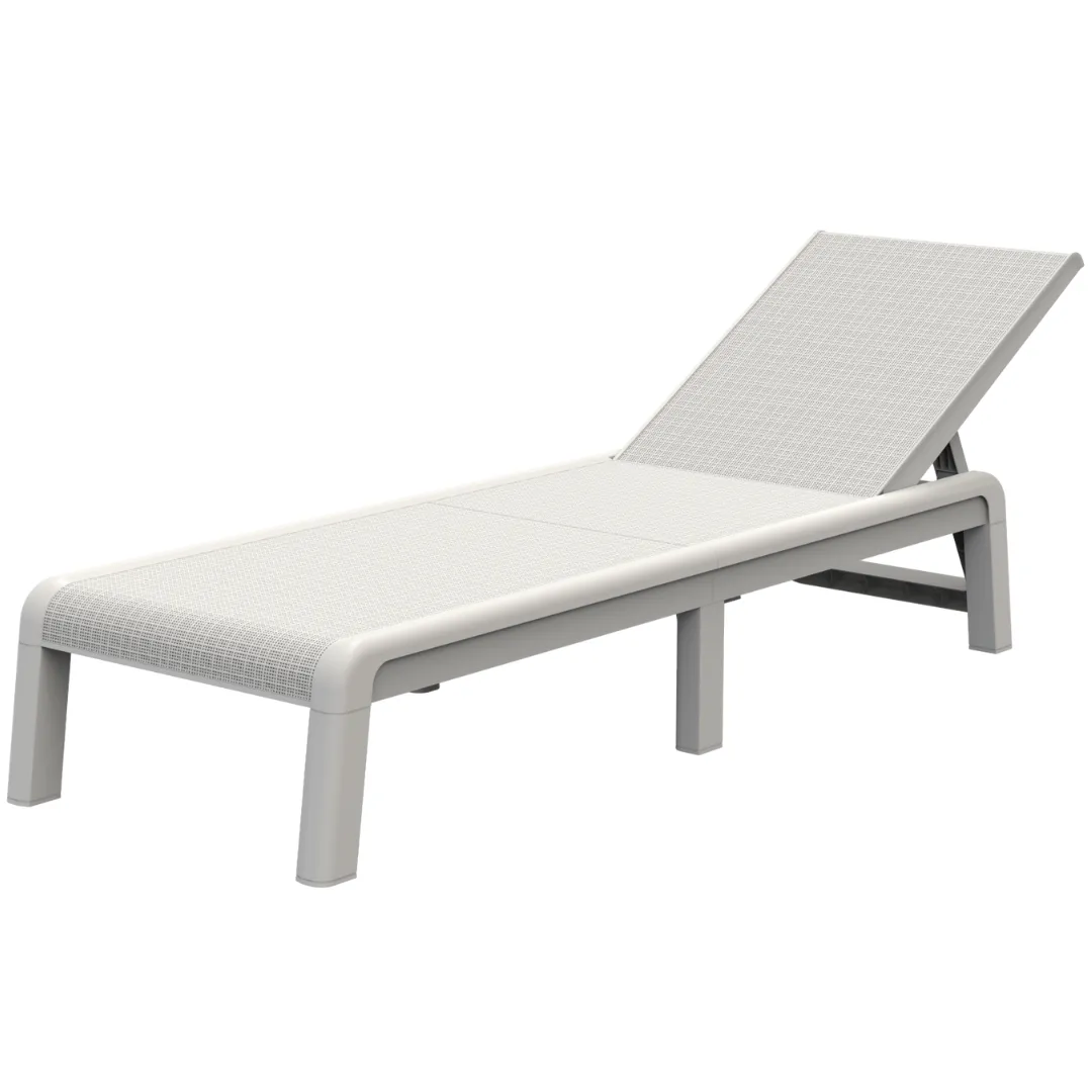Keter Mallorca Sun Lounger - White