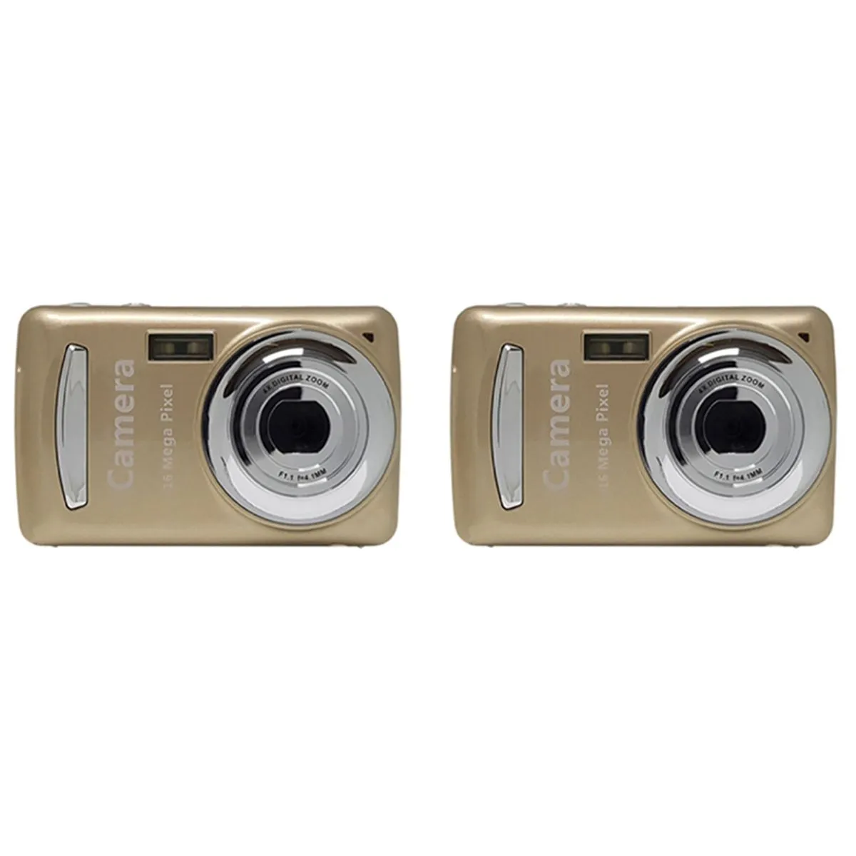 Digital Camera Portable Cameras 16 Million Hd Pixel Compact Golden