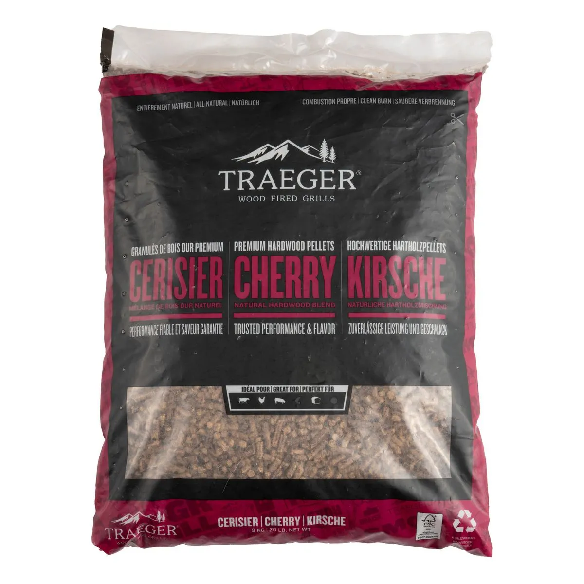 Traeger Cherry Hardwood Pellets 9KG Bag - FSC Approved